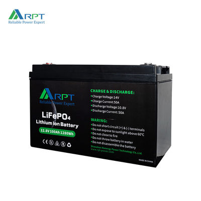 Dobra cena. 1280Wh Litium Ion Rv Bateria RPT 12V 100Ah LiFePO4 Bateria w Internecie